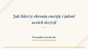 Executive longevity - okładka artykułu Weroniki Ławniczak